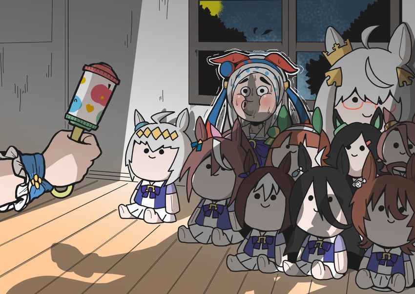 agnes tachyon, manhattan cafe, tokai teio, silence suzuka, special week, and 6 more (umamusume) drawn by verta_(verlaine)