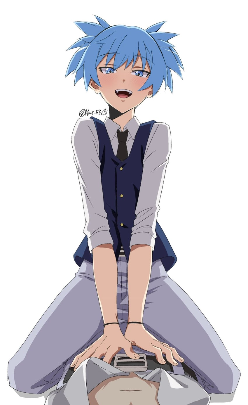 shiota nagisa and akabane karma (ansatsu kyoushitsu) drawn by kbut_53