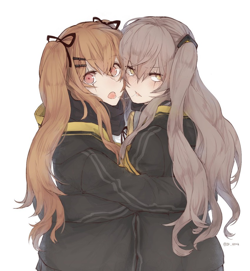 ump45 and ump9 (girls' frontline) drawn by ki_lllorz