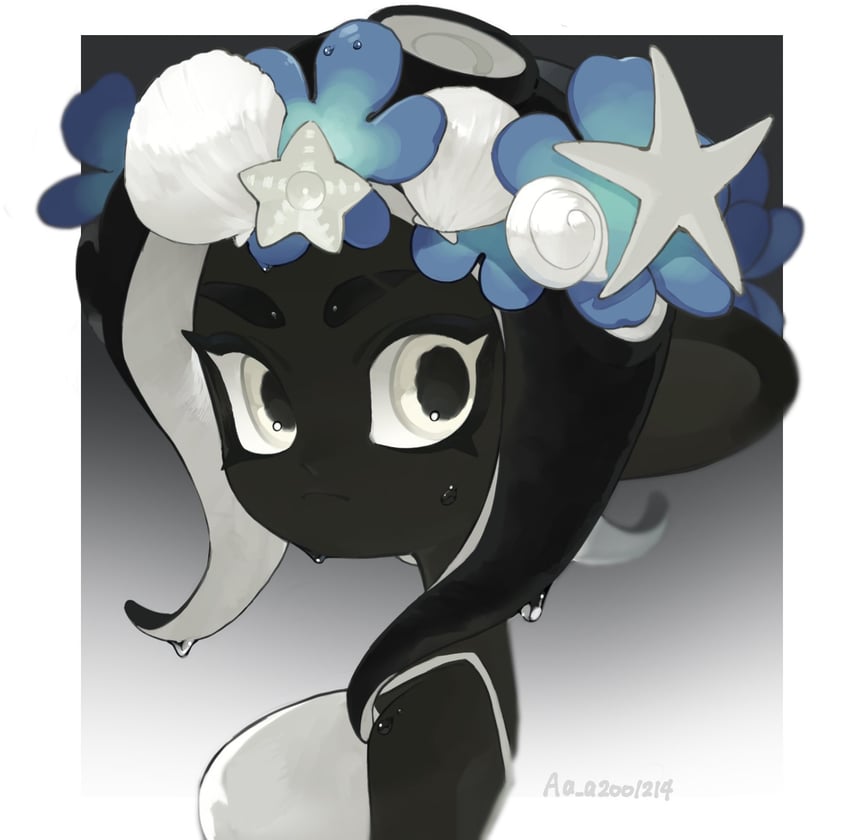 octoling player character and octoling girl (splatoon and 1 more) drawn by a_a2001214