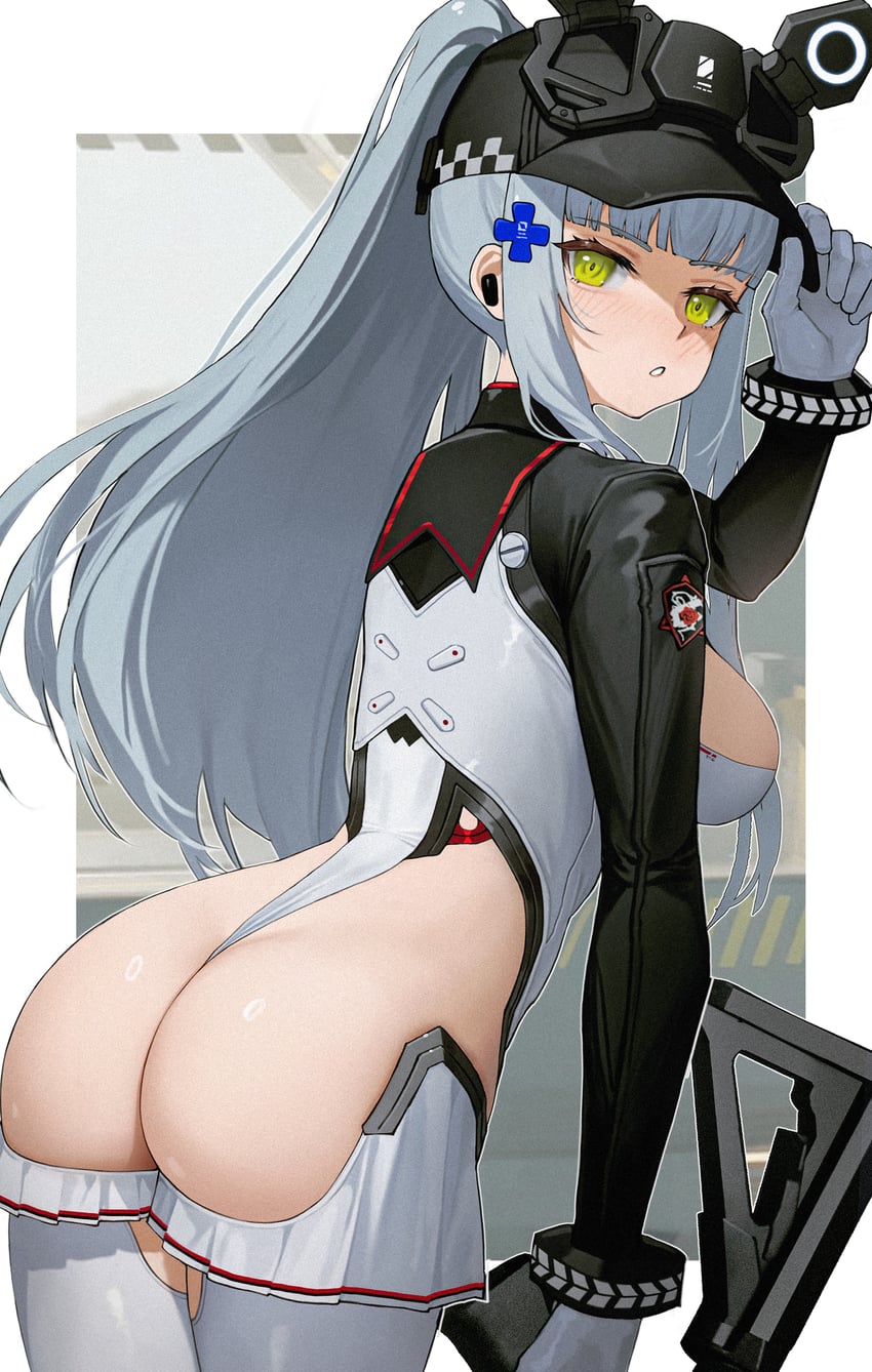 hk416 and klukai (girls' frontline and 1 more) drawn by l_ract
