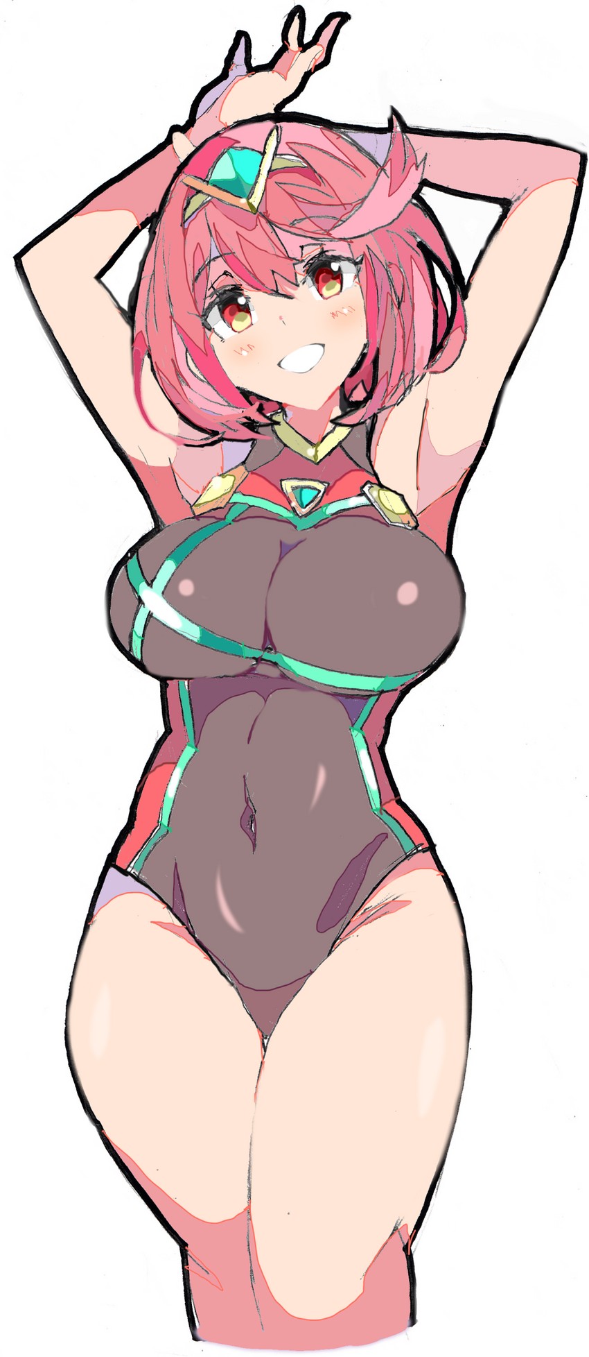 pyra (xenoblade chronicles and 1 more) drawn by enpe