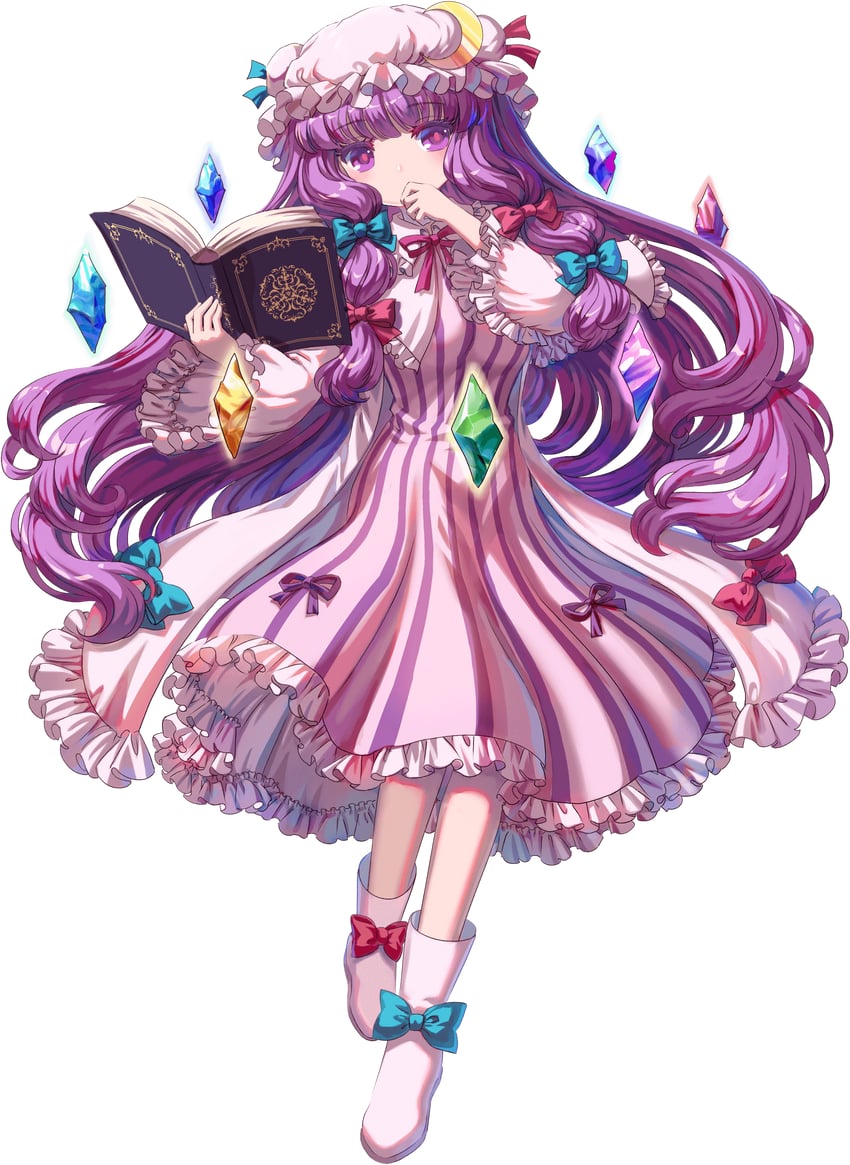patchouli knowledge (touhou and 1 more) drawn by kumio