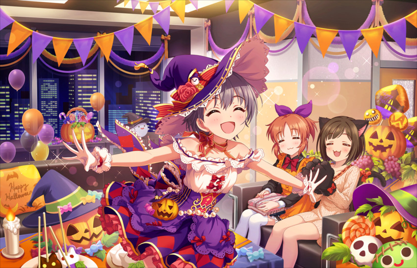 maekawa miku, abe nana, and otokura yuuki (idolmaster and 2 more)