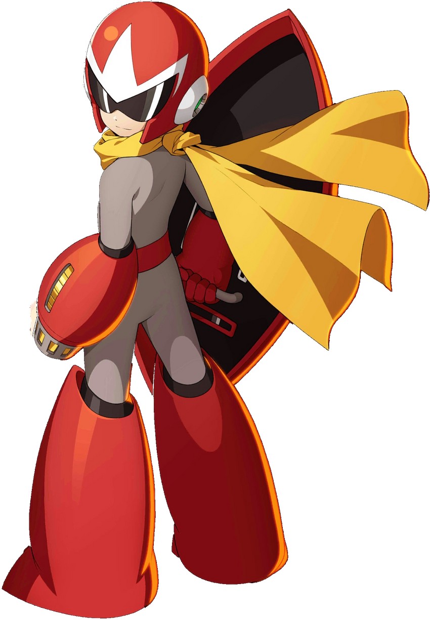 proto man (mega man and 2 more) drawn by mizuno_keisuke