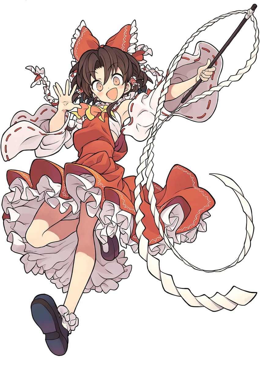 hakurei reimu (touhou) drawn by morino_hon
