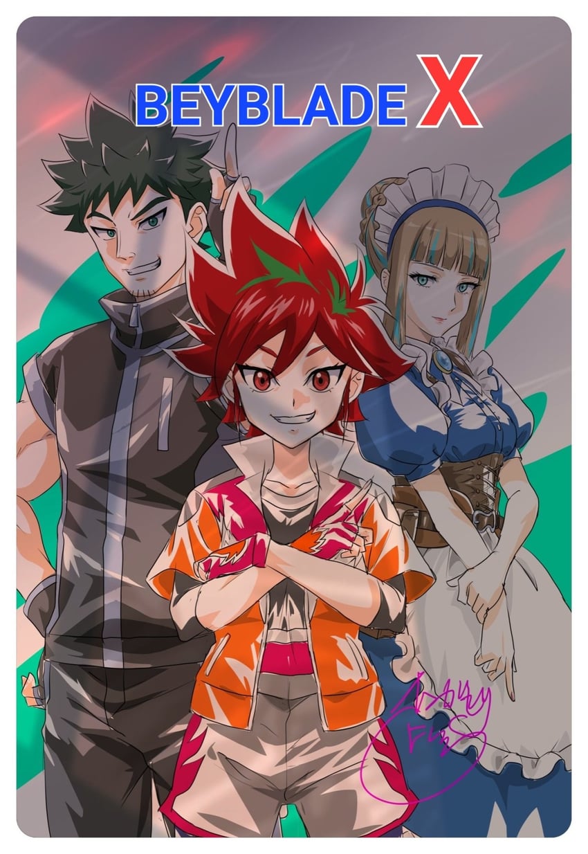 meiden meiko and nekki ai (beyblade and 1 more)