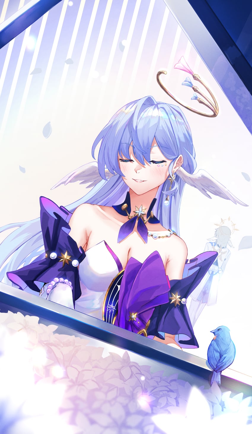 robin (honkai and 1 more) drawn by ailushin