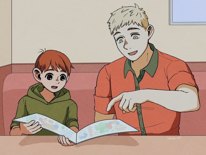 laios touden and chilchuck tims (dungeon meshi) drawn by ichiko_07