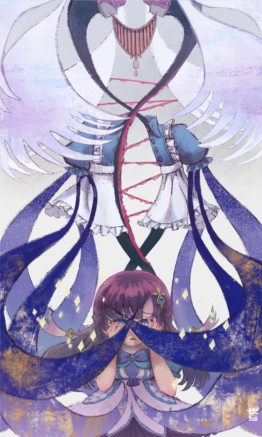 kozue mayu and naomi (mahou shoujo madoka magica and 1 more) drawn by gera-magia