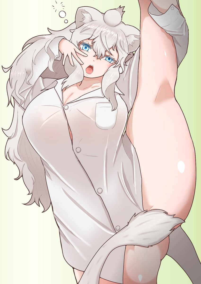 white lion (kemono friends and 1 more) drawn by asatoyuyunopapa