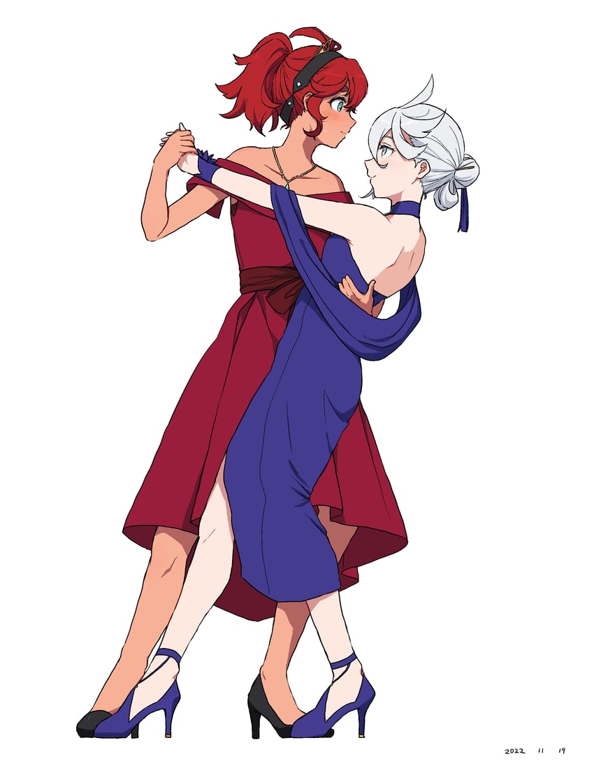 suletta mercury and miorine rembran (gundam and 1 more) drawn by takatisakana
