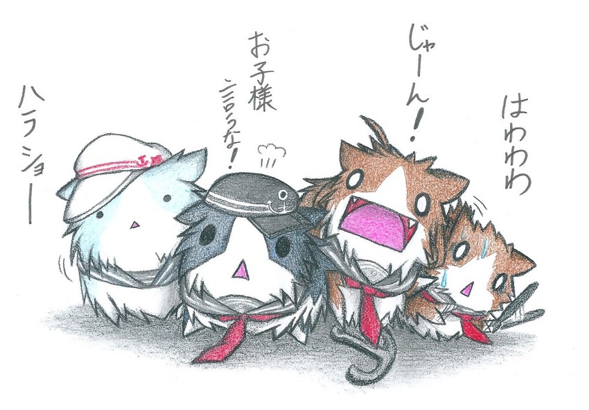 hibiki, inazuma, ikazuchi, akatsuki, and verniy (kantai collection) drawn by neko_kyo