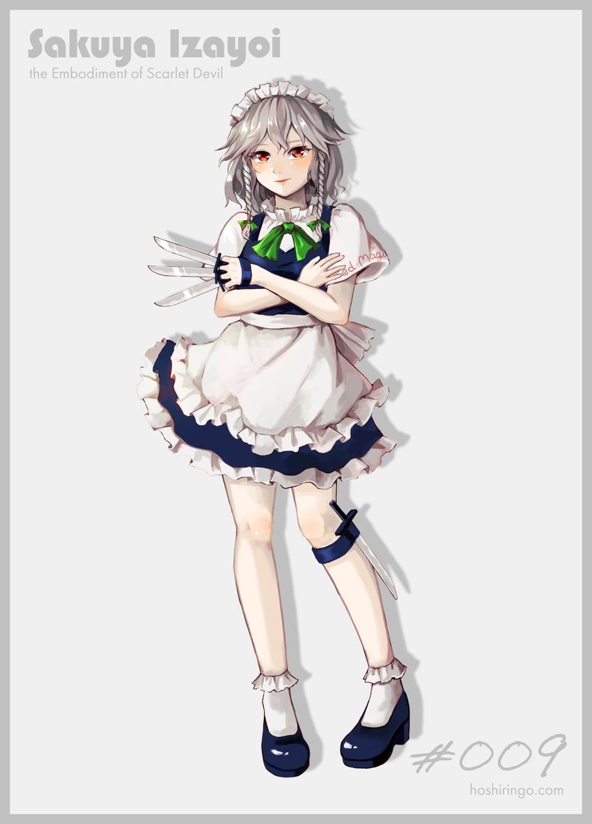 izayoi sakuya (touhou and 1 more) drawn by hoshiringo0902