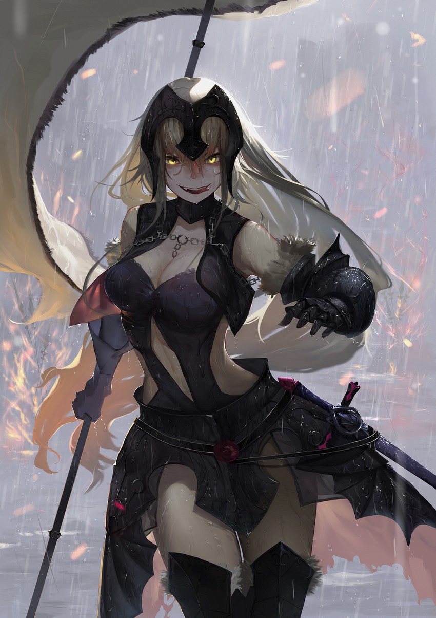 jeanne d'arc alter (fate and 1 more) drawn by isaka_wasabi