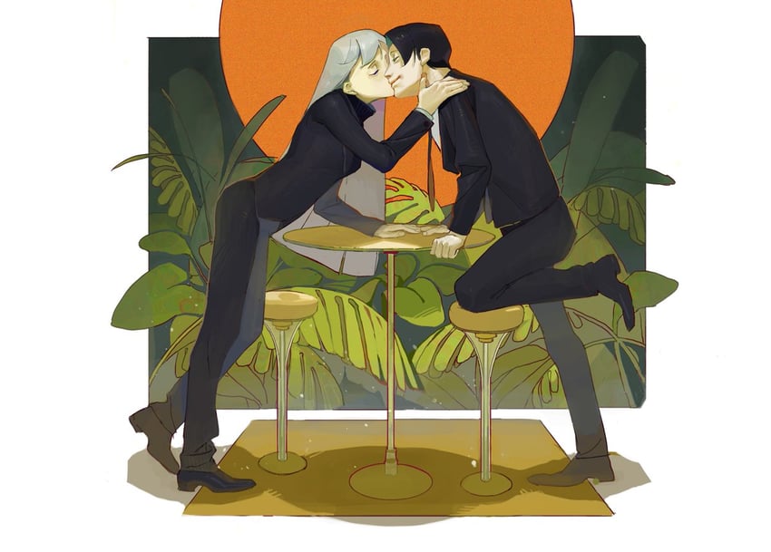 roland and angelica (project moon and 1 more) drawn by soruha and wuruko