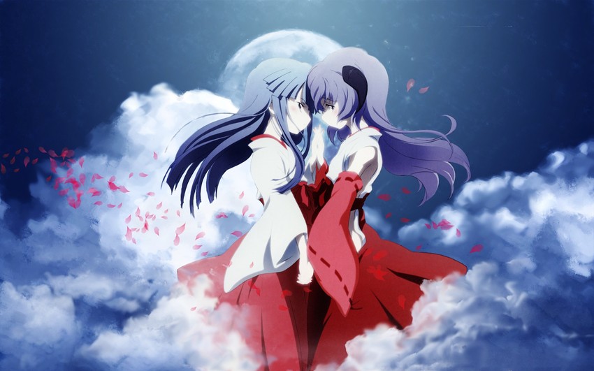 furude rika and hanyuu (higurashi no naku koro ni) drawn by sakai_kyuuta