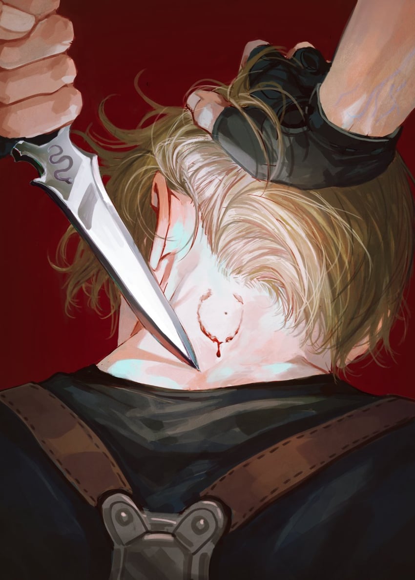 leon s. kennedy (resident evil and 1 more) drawn by godsstation