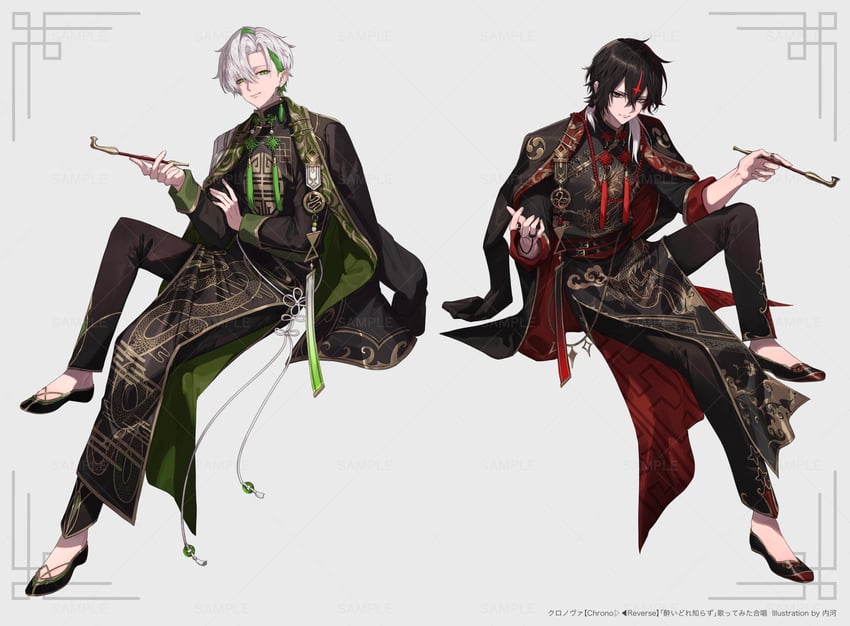 kaname and arkhe (yoidore shirazu and 1 more) drawn by utkw_n