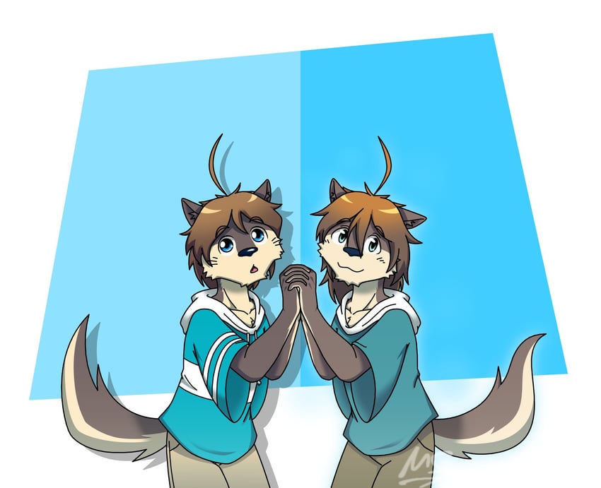 shun kodori and nanafuse (morenatsu) drawn by doingmorenatsu
