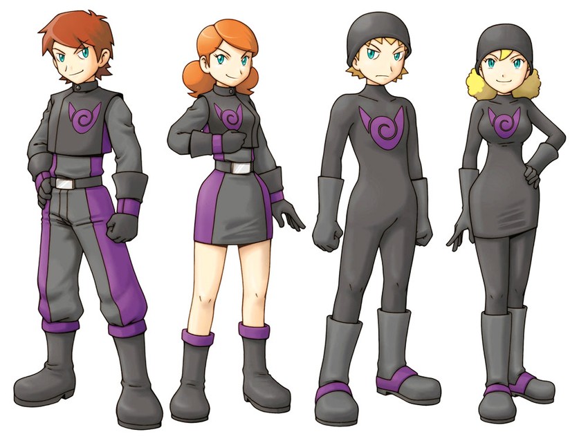 team dim sun grunt and team dim sun admin (pokemon and 2 more)