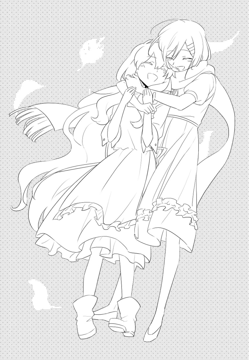 tateyama ayano and kozakura marry (kagerou project) drawn by aaniko