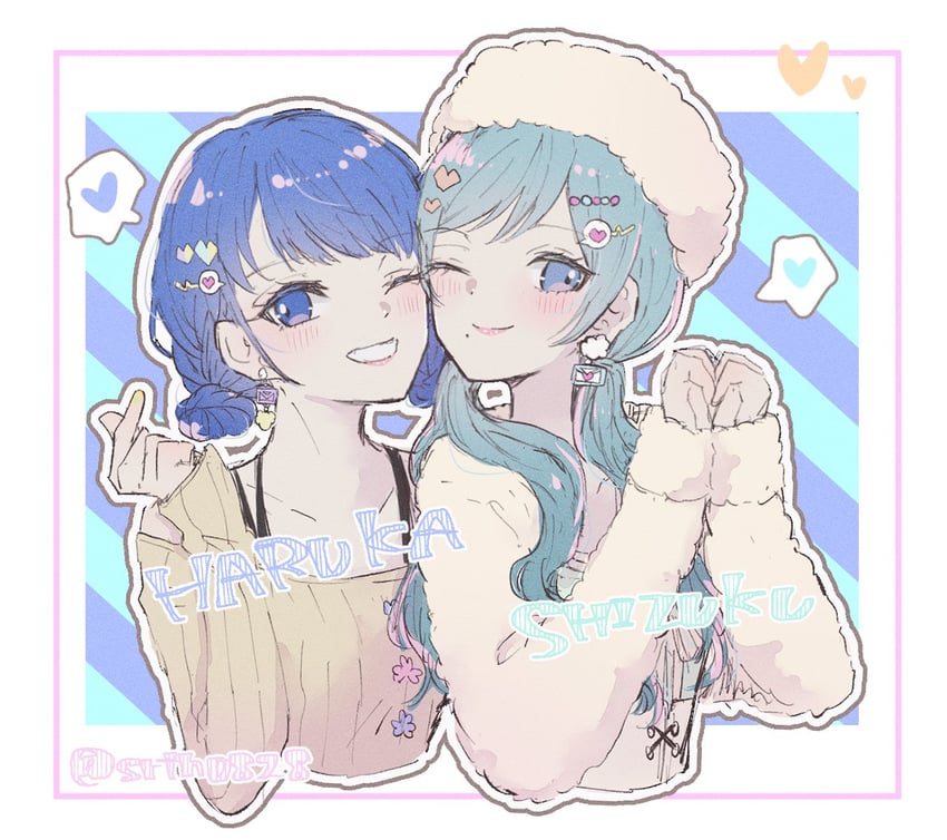 kiritani haruka and hinomori shizuku (project sekai) drawn by srtn0828