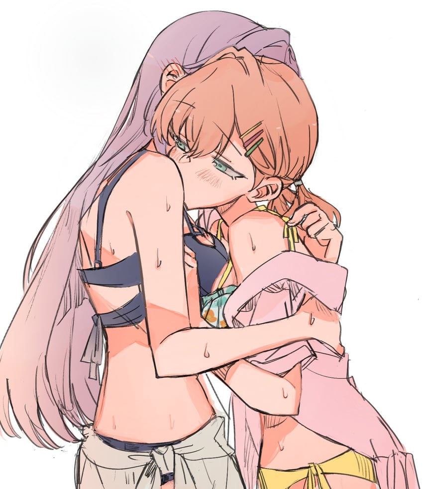 hinoshita kaho and otomune kozue (love live! and 1 more) drawn by junjun_(kimi-la)