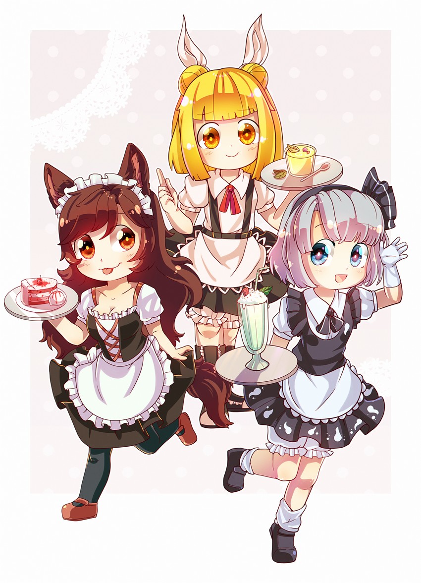 konpaku youmu, imaizumi kagerou, and joutouguu mayumi (touhou) drawn by dungeon_toaster