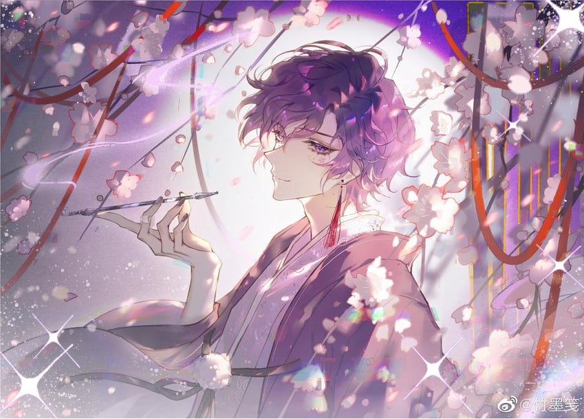 uki violeta (nijisanji and 1 more) drawn by zhumojian