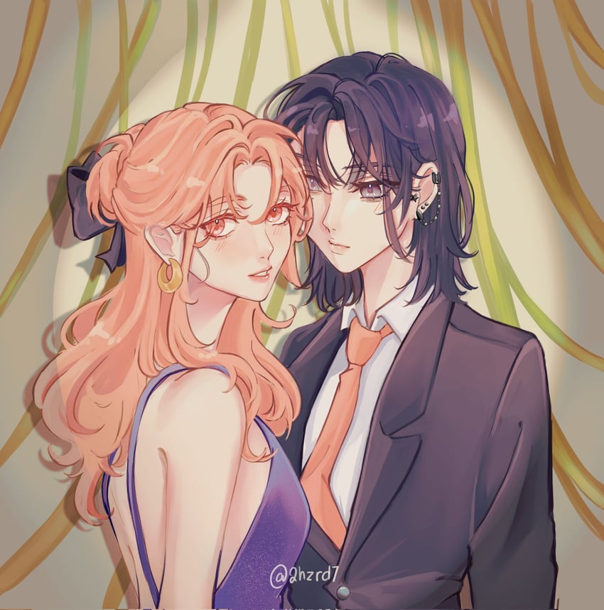 koga mitsuki and oosawa aya (kininatteru hito ga otoko ja nakatta) drawn by 2hzrd7