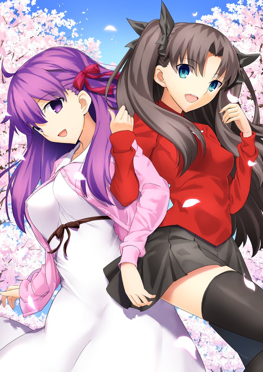 tohsaka rin and matou sakura (fate and 1 more) drawn by a-senmei