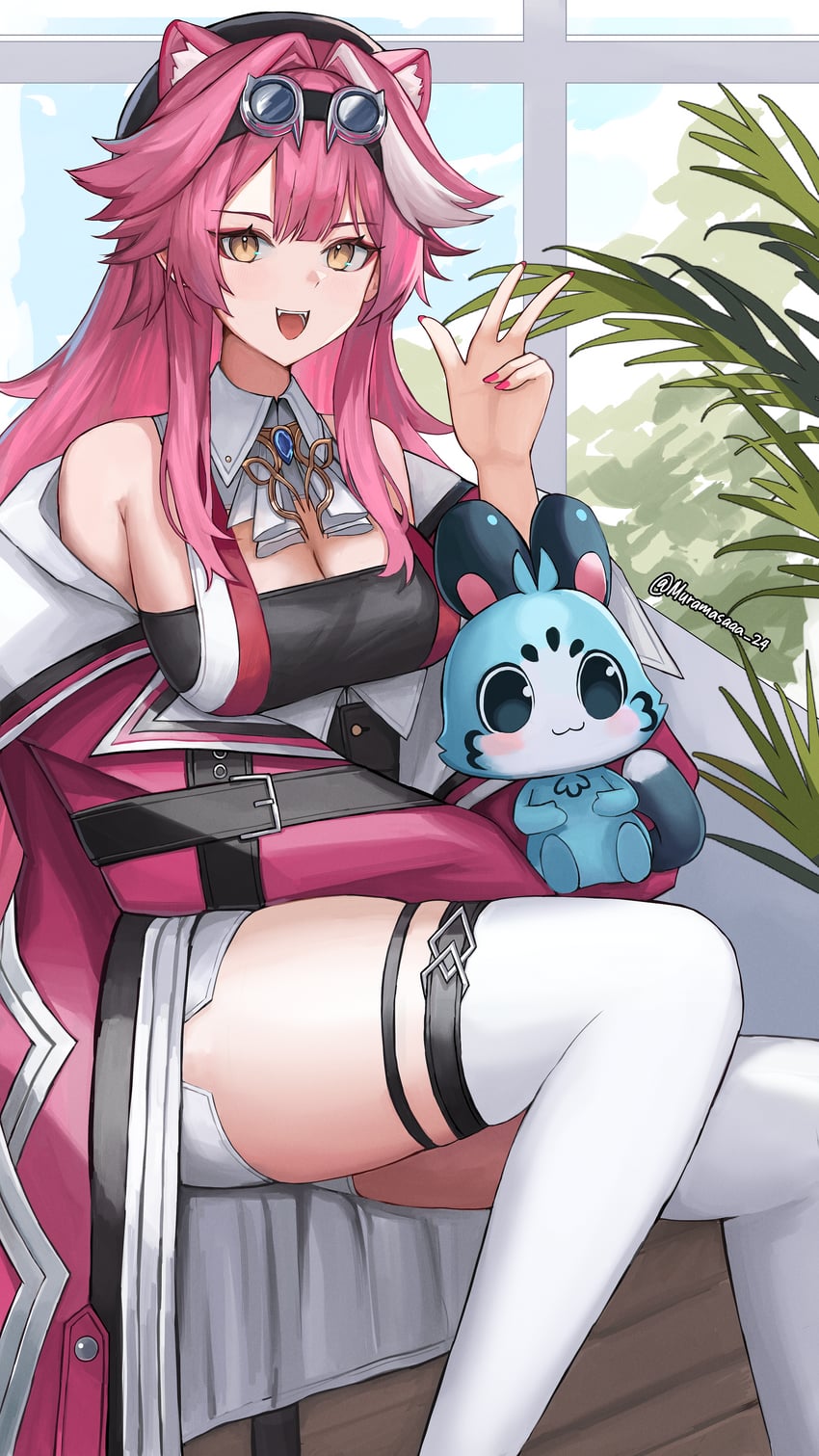 raora panthera and chattino (hololive and 1 more) drawn by muramasa_dash