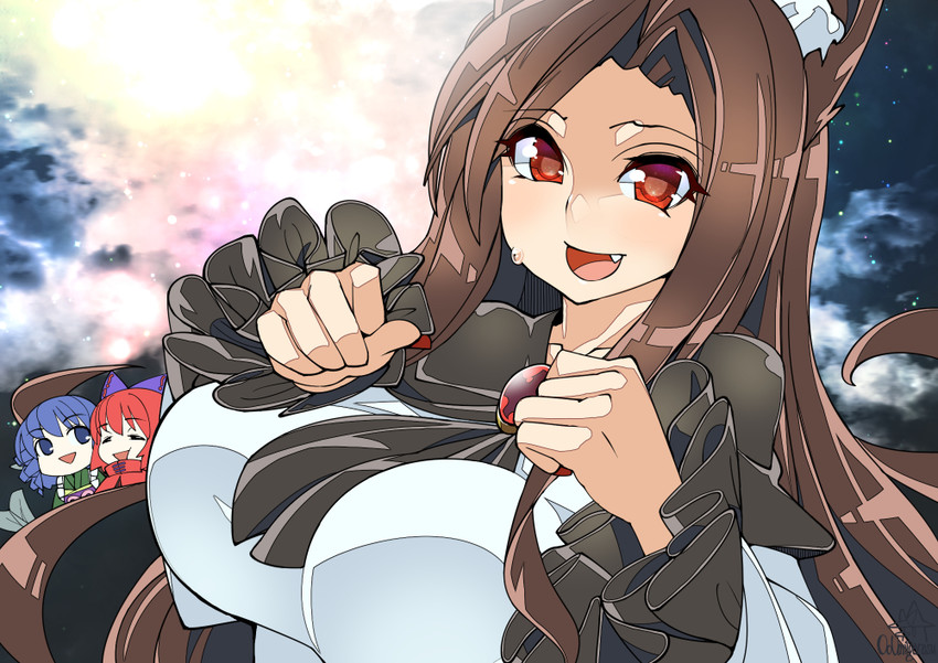 imaizumi kagerou, sekibanki, and wakasagihime (touhou) drawn by umigarasu_(kitsune1963)