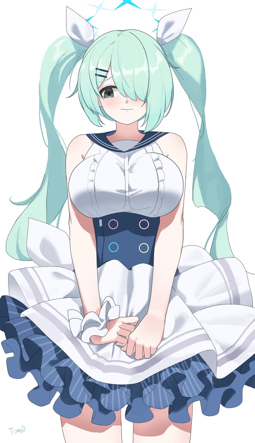 hatsune miku and hiyori (blue archive and 1 more) drawn by tomid