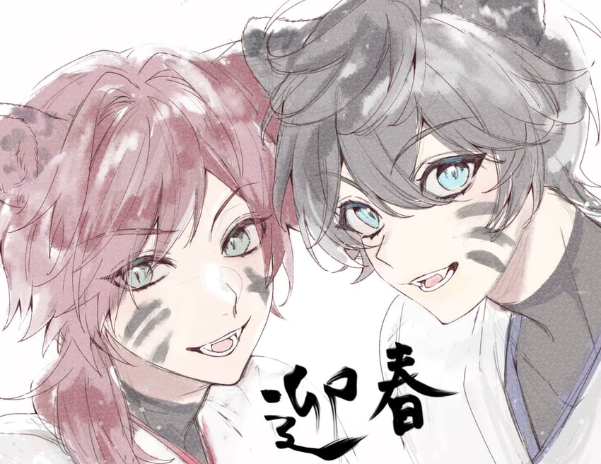 lauren iroas and axia krone (nijisanji) drawn by sorano