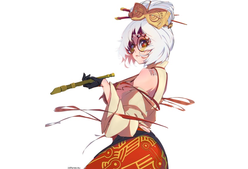 purah (the legend of zelda and 1 more) drawn by initialdkirby