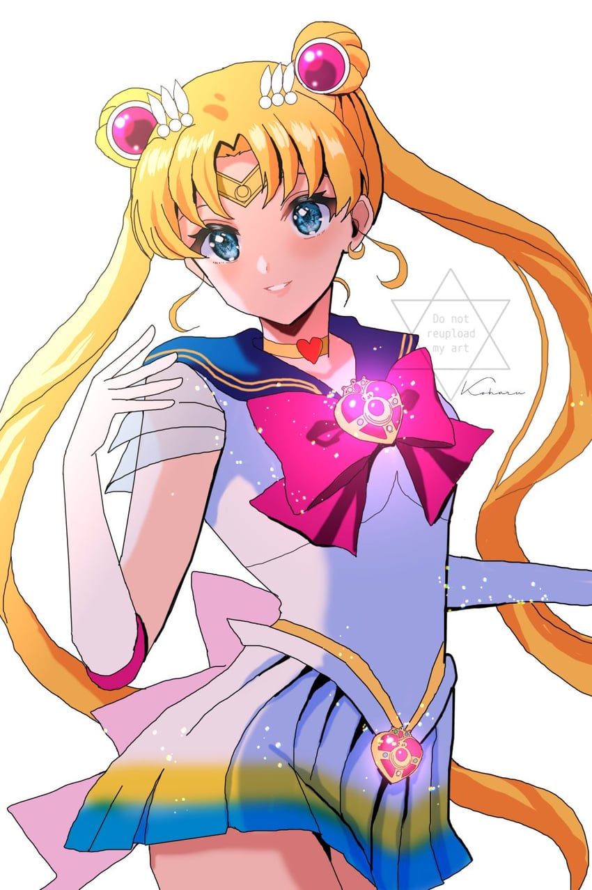 tsukino usagi, sailor moon, and super sailor moon (bishoujo senshi sailor moon and 1 more) drawn by koharumichi