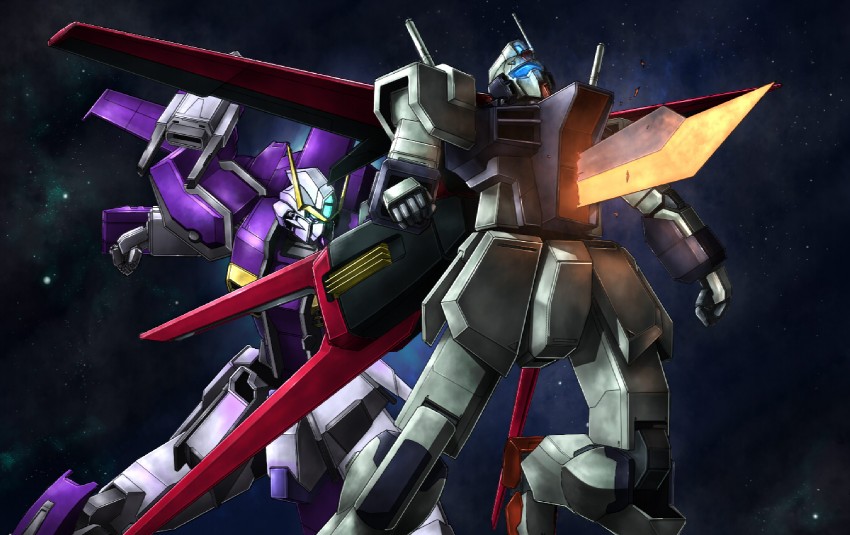 dagger l and gat-x105c strike-c (original and 3 more) drawn by gomibako_(shirokumatei)