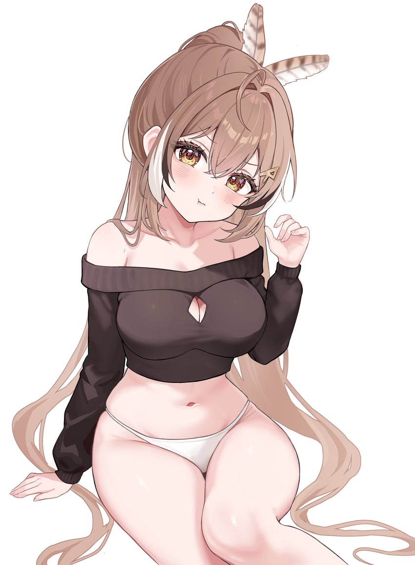 nanashi mumei (hololive and 1 more) drawn by bibixart
