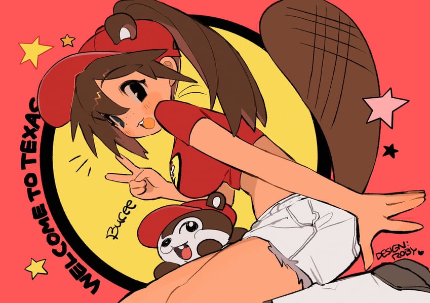 buc-ee's beaver (original and 1 more) drawn by soreeyu_(sore-yu)