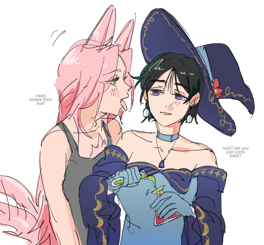 sua and mizi (alien stage) drawn by the_quipper