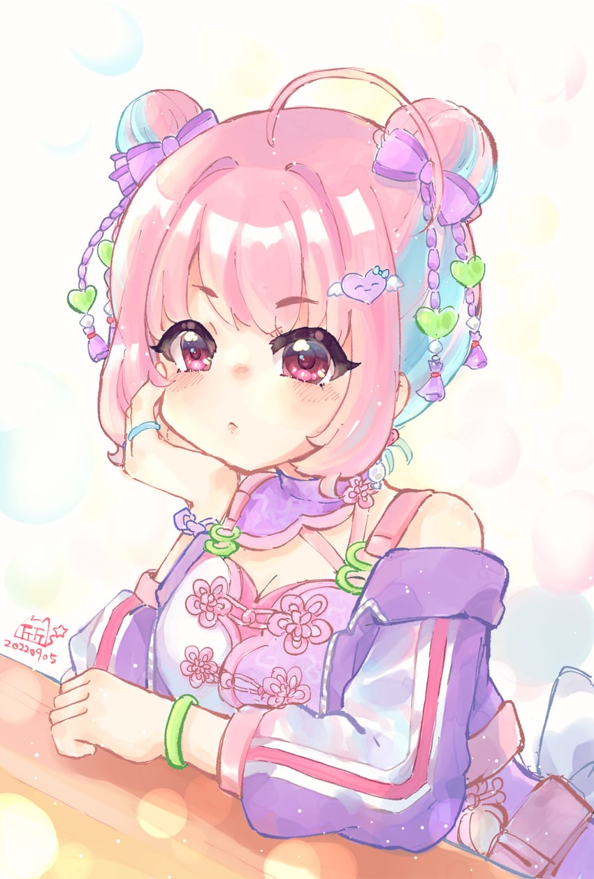 yumemi riamu (idolmaster and 2 more) drawn by qiuqiu