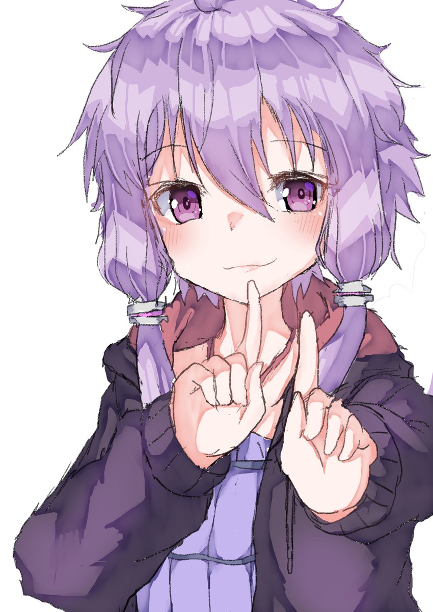 yuzuki yukari (vocaloid and 1 more) drawn by homumaru
