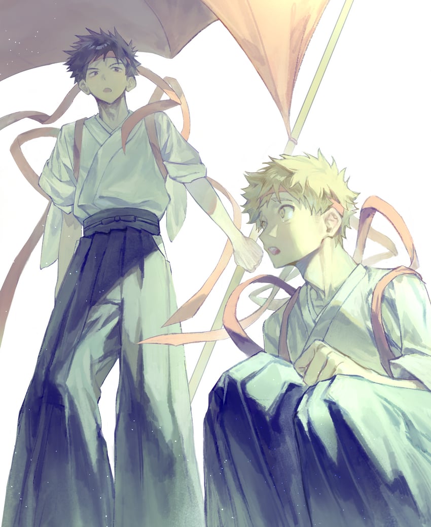 mihashi ren and abe takaya (ookiku furikabutte) drawn by dong_98