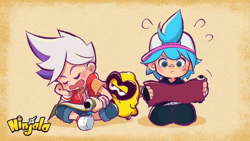 gumchi, kappei, and van (ninjala and 1 more) drawn by rianti-wong