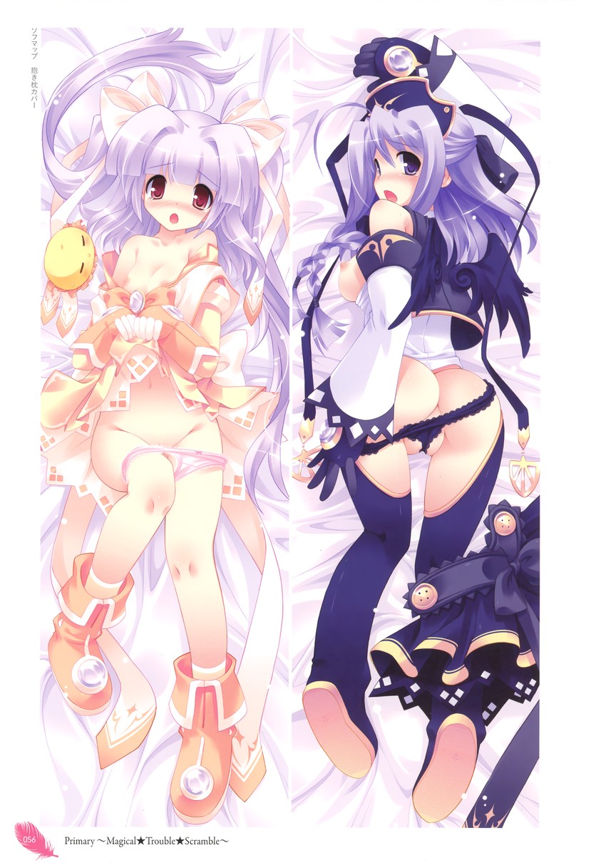 lime luna oaklane and rikuou hinana (primary ~magical trouble scramble~) drawn by tsurugi_hagane
