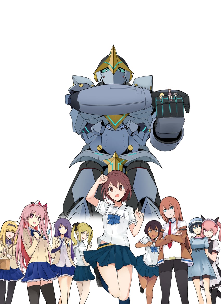 makise kurisu, shiina mayuri, akiha rumiho, sakihata rimi, senomiya akiho, and 8 more (steins;gate and 2 more) drawn by sleepy_frippy