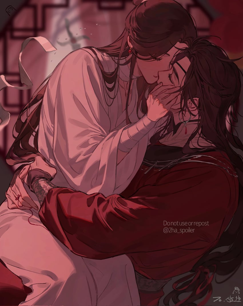 xie lian and hua cheng (tianguan cifu) drawn by galbae
