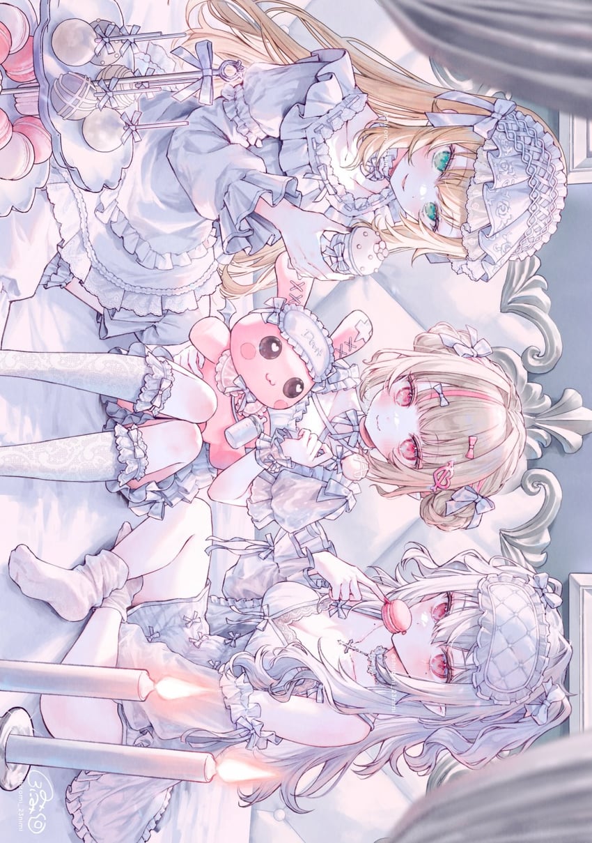 makaino ririmu, kuzuha, uzuki kou, and sanya (nijisanji) drawn by shiroromi
